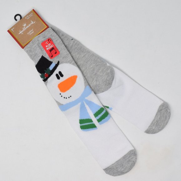 Hallmark Accessories - Snowman Musical Holiday Socks Jingle Bells New